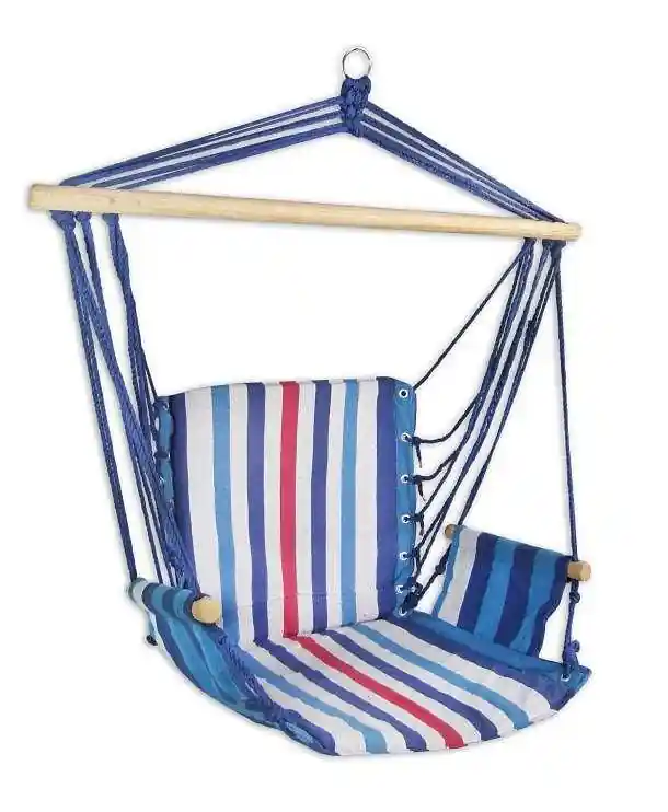 Sleva Houpací křeslo Sedco RELAX 103x56 cm - bílá/modrá