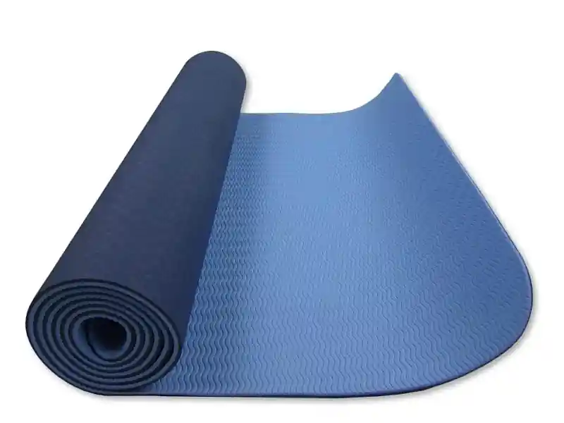 Karimatka na cvičení YOGA 6 mm - dvouvrstvá - modrá Nízká Cena