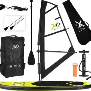 Paddleboard XQ MAX SHARK 305 WIND SUP SET s plachtou - žlutá Značkový