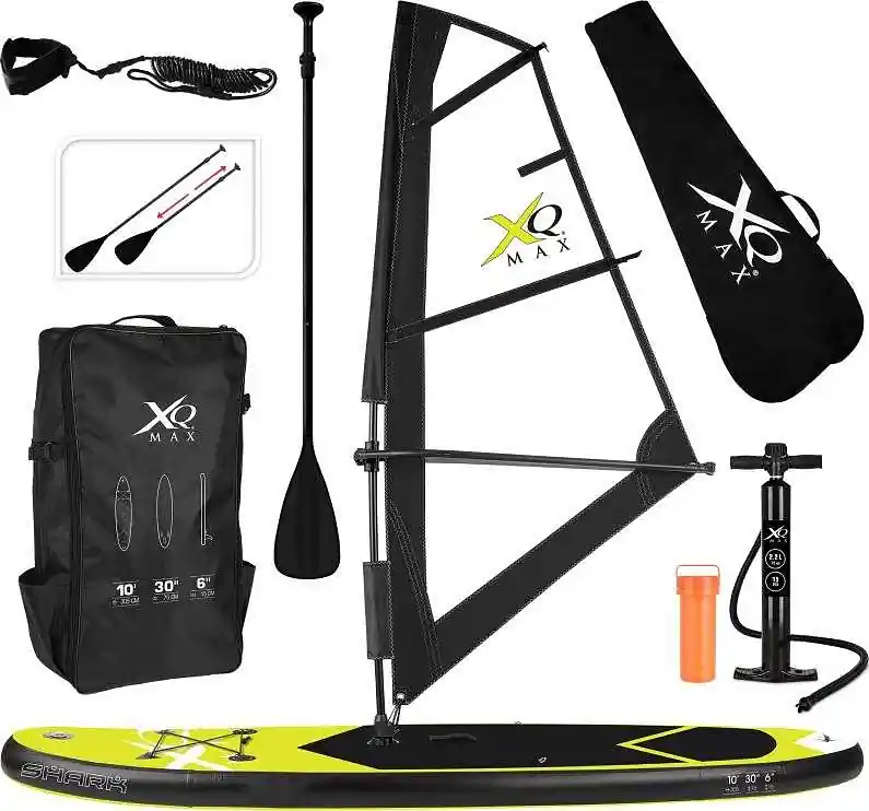 Paddleboard XQ MAX SHARK 305 WIND SUP SET s plachtou - žlutá Značkový