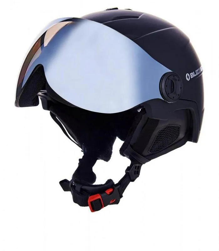 Nakupujte Hned Lyžařská přilba Blizzard DOUBLE VISOR 60-63 BLACK MATT, MIRROR - černá