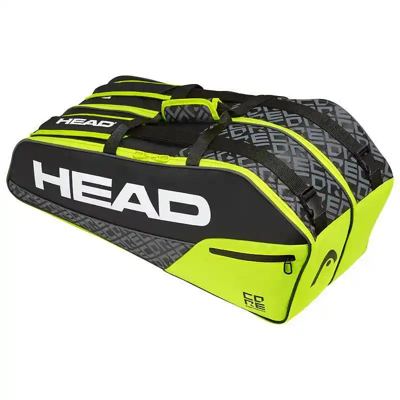 Nejprodávanější Tenis taška na rakety HEAD Core 6R Combi Black/Neon Yellow - žlutá