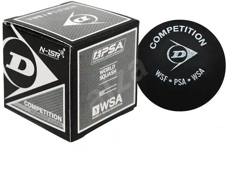 Originální DUNLOP PRO COMPETITION SQUASH BALL žlutá tečka