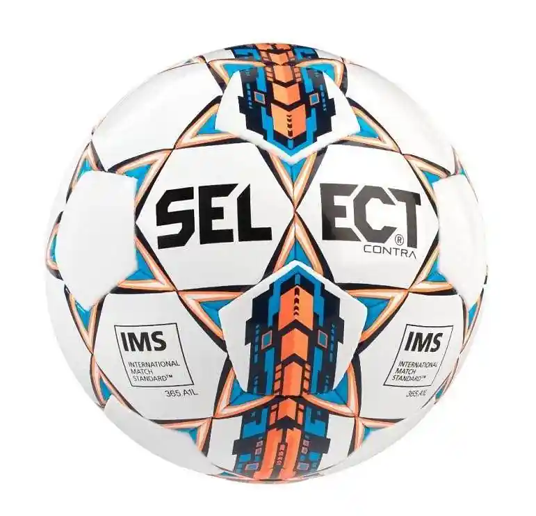 Míč kopaná SELECT CONTRA 4 - bílá/modrá Omezená Nabídka