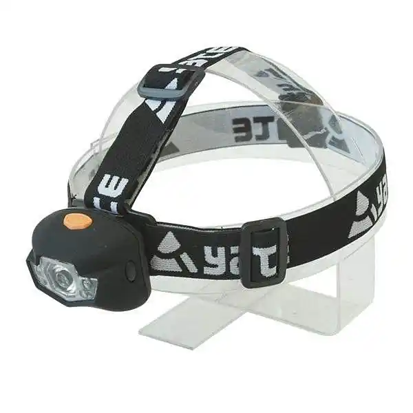 ČELOVÁ LAMPA PANTER 3 W CREE+2 LED - černá Výprodej