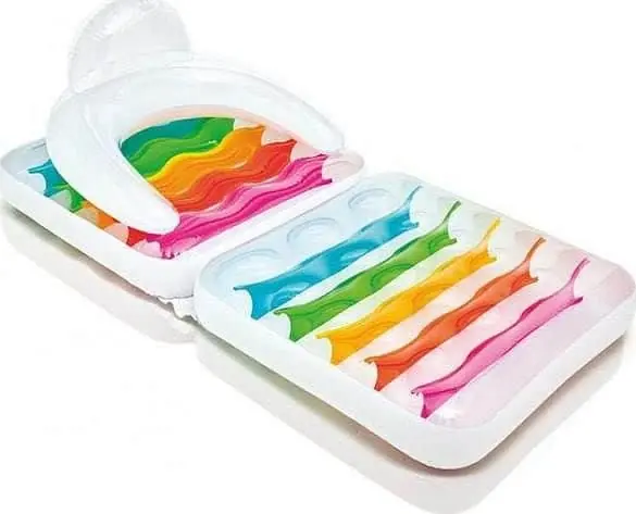 Oblíbený Lehátko nafukovací křeslo Intex 58847 mix barev 198 x 94 cm - vícebarevná