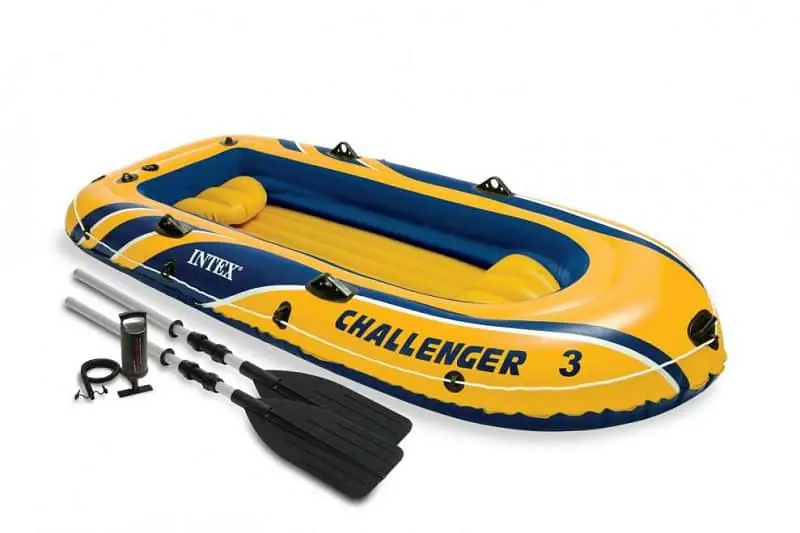 Člun nafukovací CHALLENGER 3 Set - modrá Bezpečná Platba
