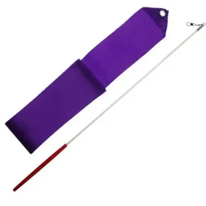 Vysoce Kvalitní Gymnastická stuha + tyčka - fialová