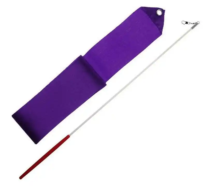 Vysoce Kvalitní Gymnastická stuha + tyčka - fialová