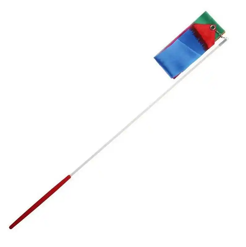 Hit Sezóny Gymnastická stuha + tyčka - červená/modrá