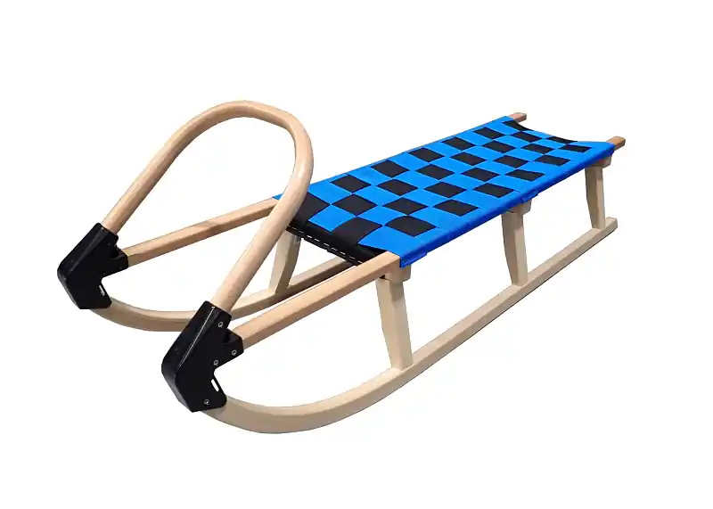 Omezená Nabídka Bohemia sáně 125cm dřevěné - modré