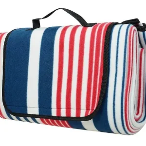 Pikniková deka CALTER® QUOD, 1.5x1.3m, pruhy modro-červené Top Prodej