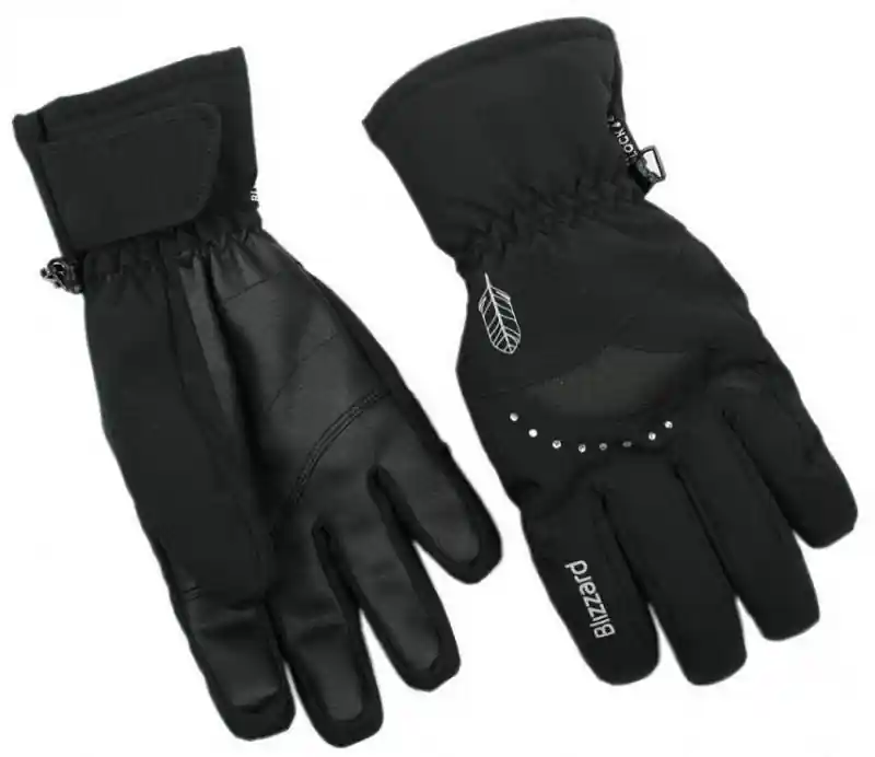 Lyžařské rukavice BLIZZARD VIVA DAVOS, BLACK - 7 Cenová Bomba