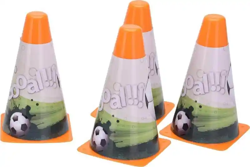 Pouze Dnes Kužely s potiskem 17 cm - Sada 4 ks - oranžová