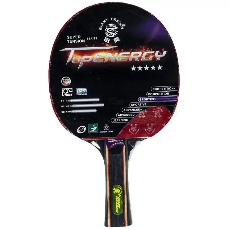 Pálka na stolní tenis GIANT DRAGON TOP ENERGY 5* Nová Kolekce