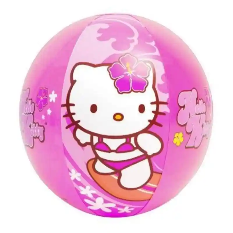 Sleva Míč plážový HELLO KITTY 51CM - růžová