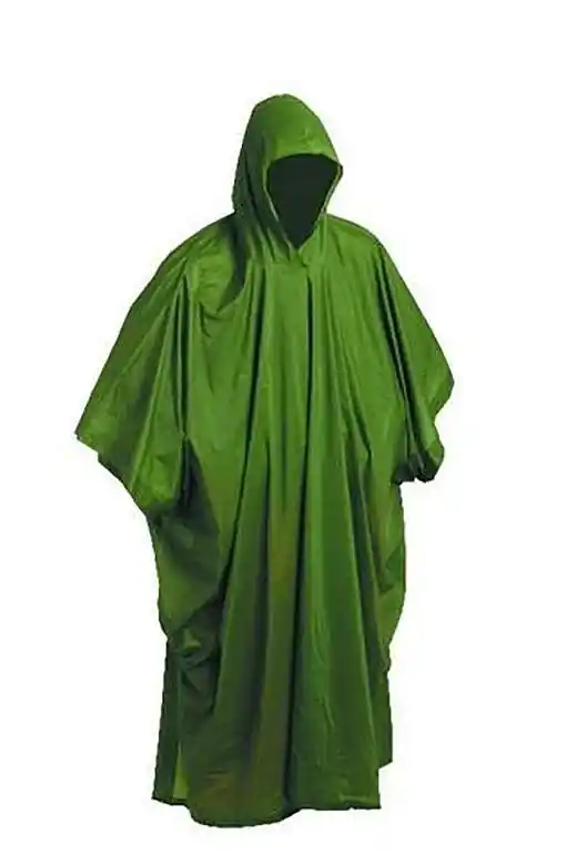 Pláštěnka PONČO EXTRA SILNÉ PVC 0078 - zelená, univerzální Akční Cena