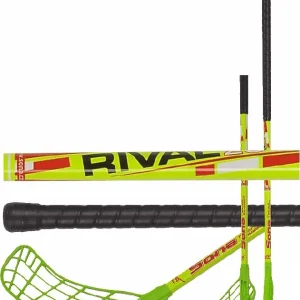 Autentický Florbalová hůl Sona Rival 95cm pravá zelená/žlutá - žlutá, Pravá