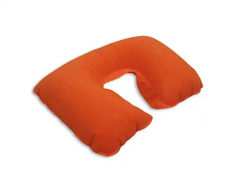 Cestovní polštářek nafukovací 0869 - oranžová Levný