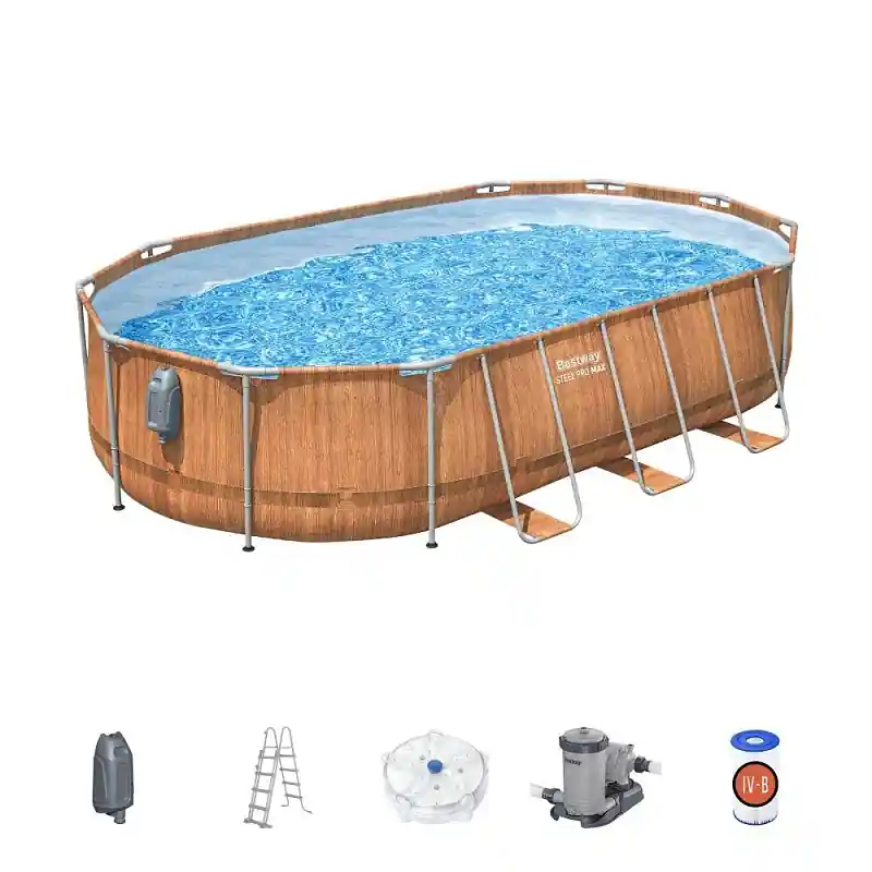 Bazén Power Steel Comfort Jet 6,1 x 3,66 x 1,22 m - 56719 Vysoce Kvalitní