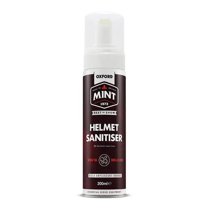 Čistič interiéru přileb Mint Helmet Sanitiser 200 ml pěnový ve spreji s dávkovačem Nakupujte Hned