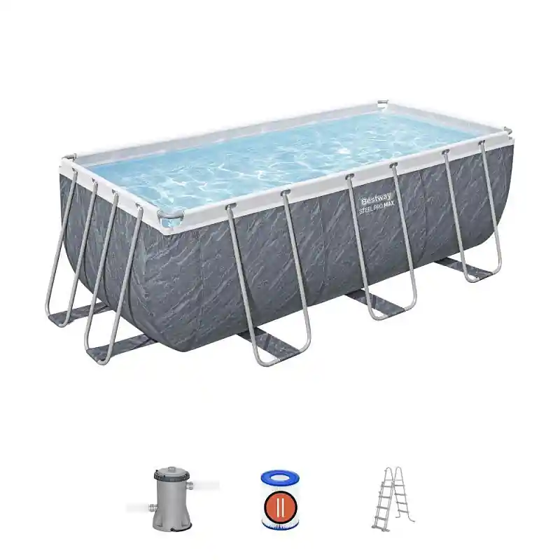 Bazén Steel Pro Max Marble 4,12 x 2,01 x 1,22 m - 56722 Omezená Nabídka
