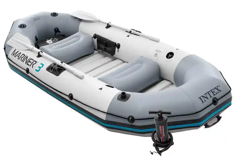 Člun nafukovací MARINER 3 Set INTEX 3 dospělé osoby MODEL 2026 - šedá Expresní Doručení