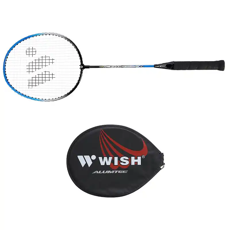 Badmintonová raketa WISH Steeltec 216, modro/černá Zlevněný