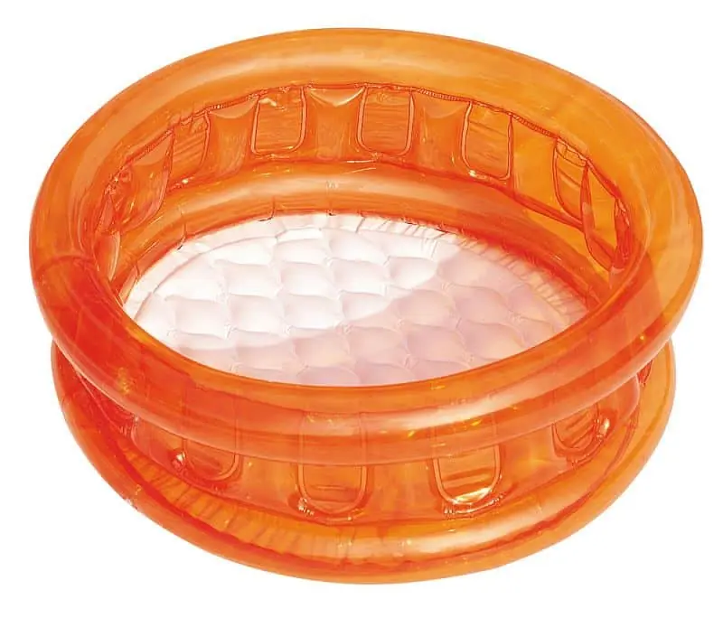 51112 Dětský bazén Transparent 64 x 25 cm oranžová Sleva