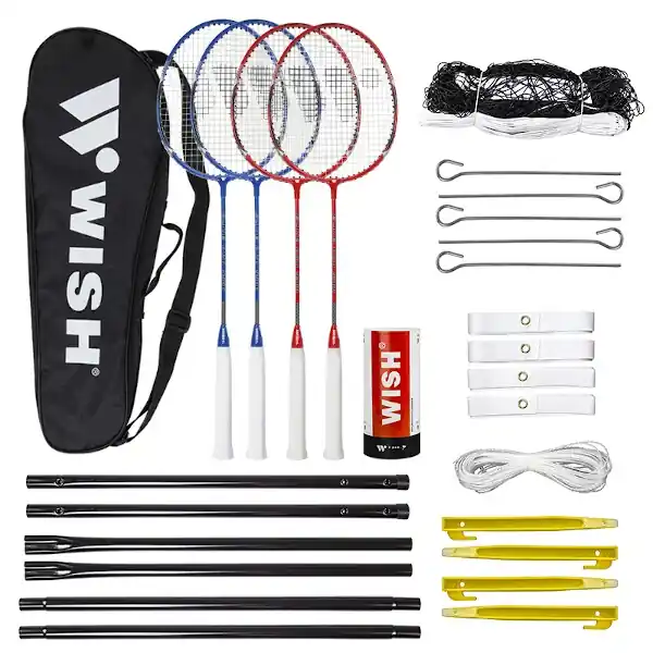 Sada na badminton Wish Alumtec 5566 červeno-modrá Super Cena