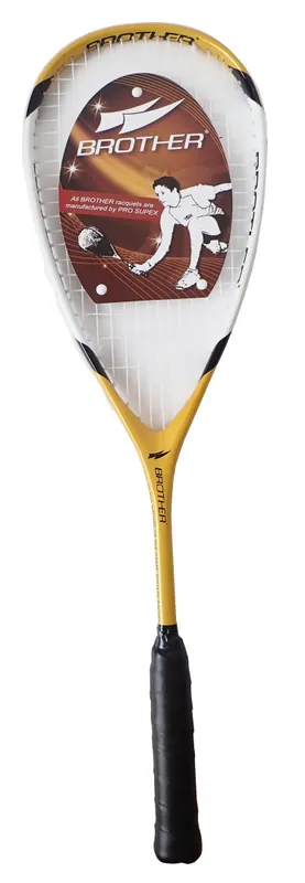 Squashová raketa Brother Composite 195g žlutá Nejprodávanější