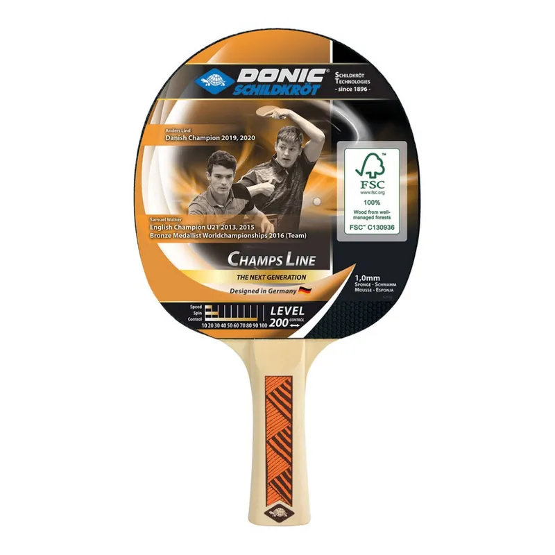 Pálka na stolní tenis Donic Champs Line 200 FSC Ihned K Objednání