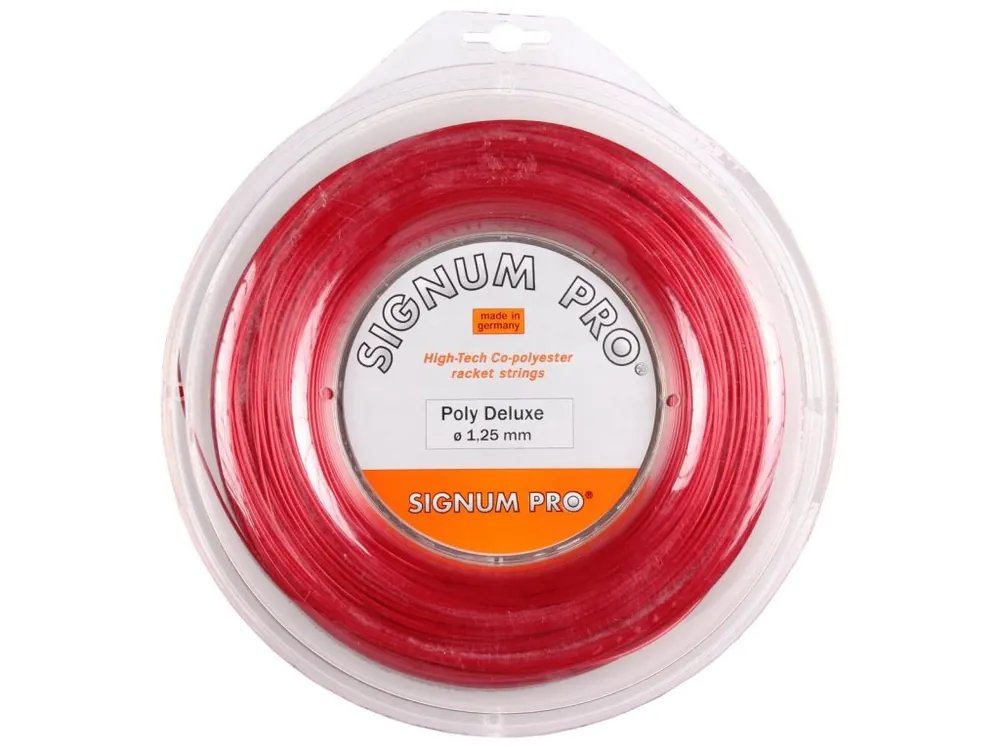 Poly Deluxe Red tenisový výplet 200 m Top Prodej