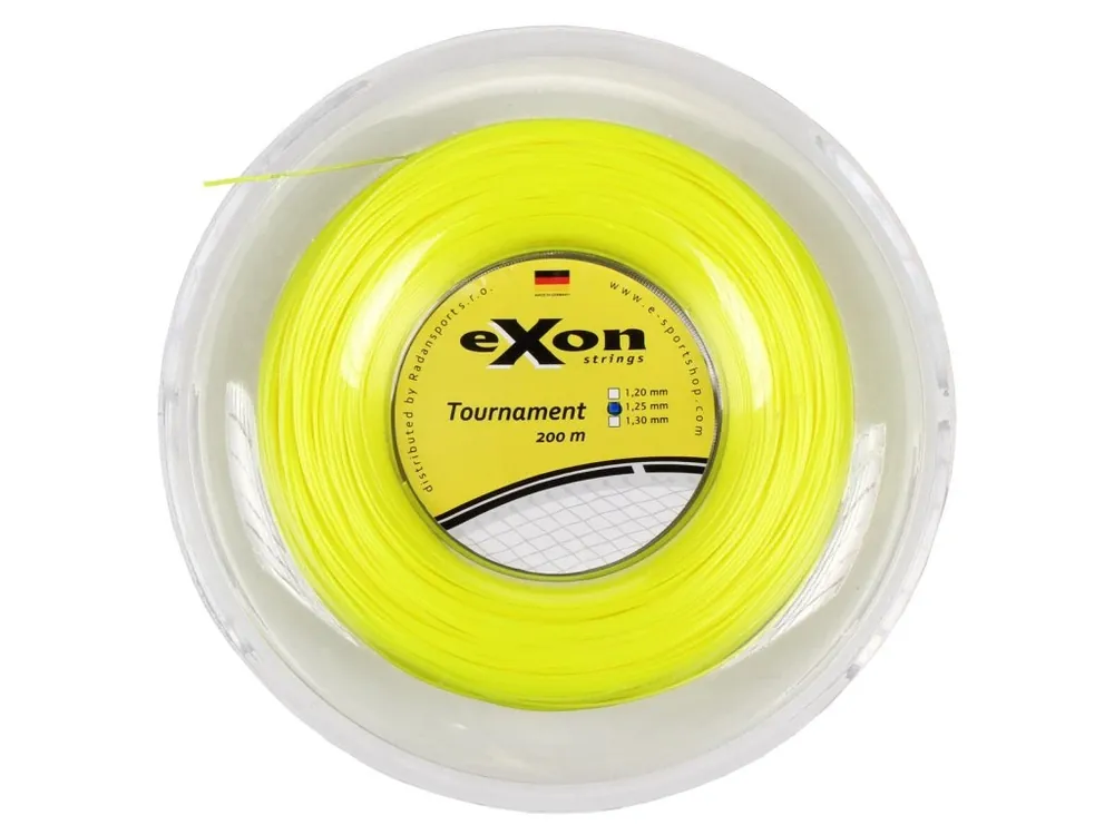 Tournament tenisový výplet 200 m žlutá neon Nejprodávanější