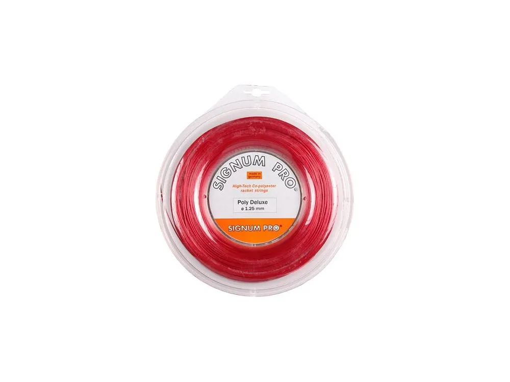 Poly Deluxe Red tenisový výplet 200 m Jen Po Omezenou Doba