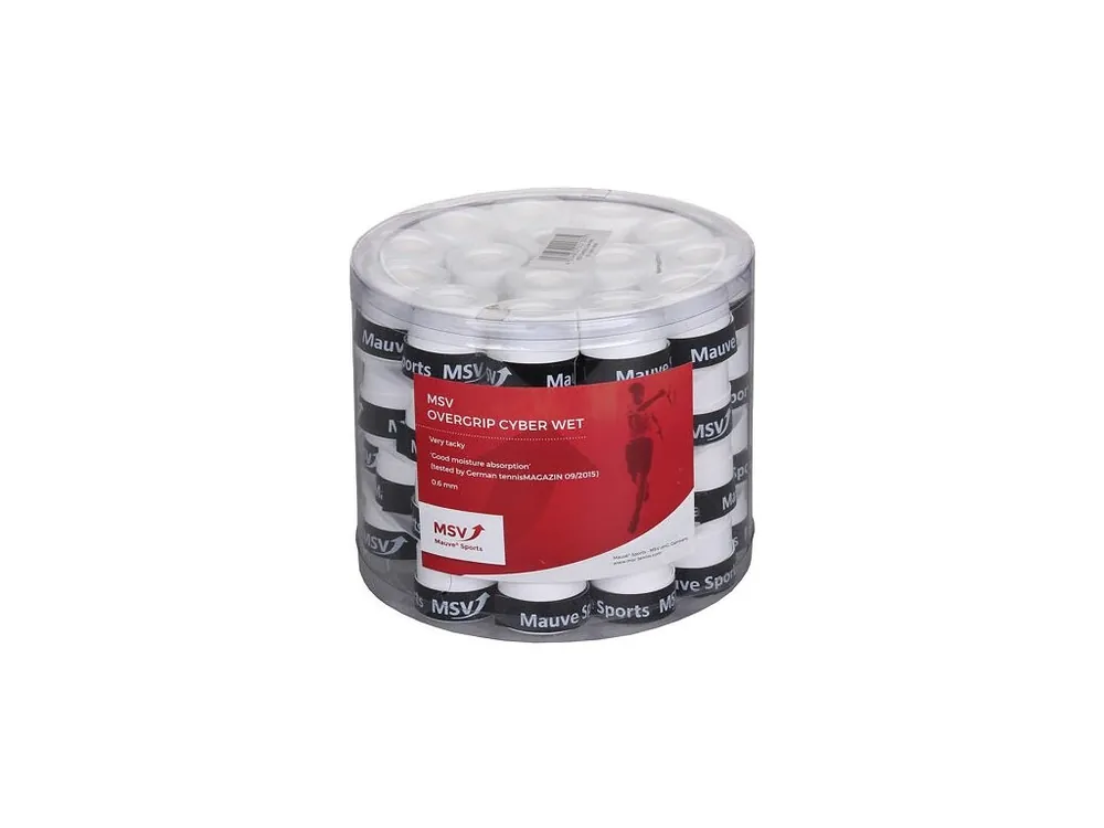 Výprodej Cyber Wet overgrip omotávka tl. 0,6 mm bílá