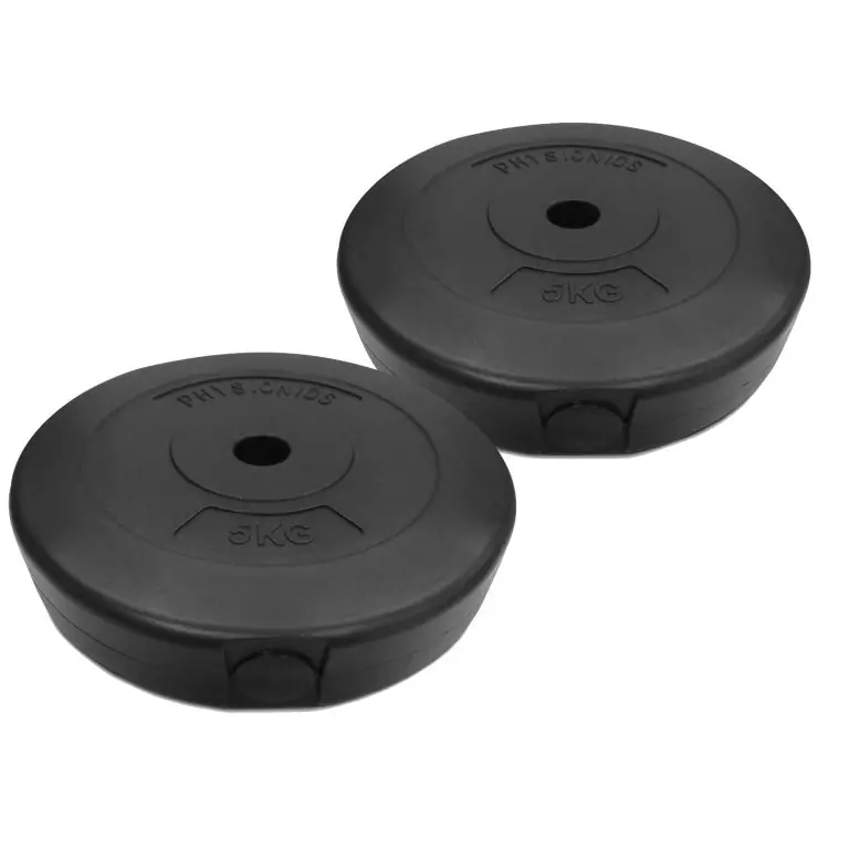 PHYSIONICS činkové kotouče 2× 5 kg s otvorem 27 mm Nová Kolekce