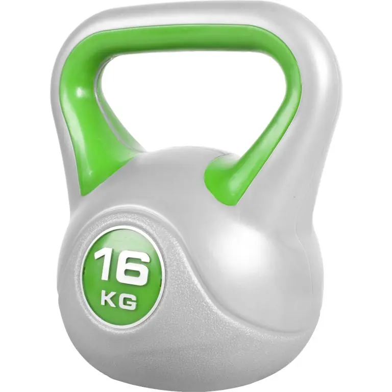 Hit Sezóny Gorilla Sports Kettlebell činka, vinylová, sv. zelená, 16 kg
