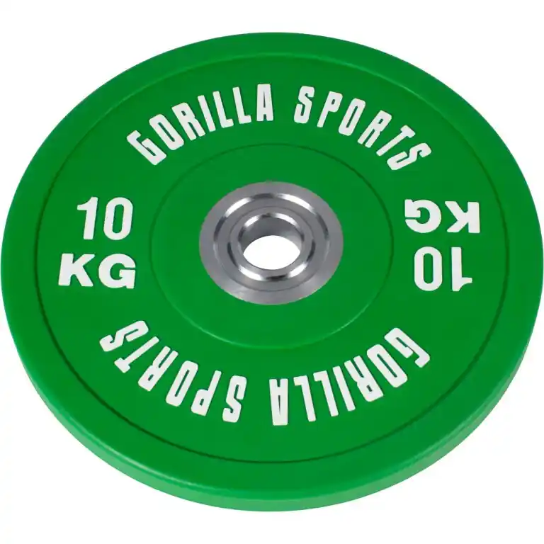 Gorilla Sports Zátěžový kotouč, pogumovaný, 10 KG Expresní Doručení