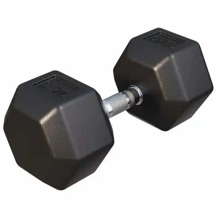 Gorilla Sports Šestihranná pogumovaná činka, 25 kg Nejprodávanější