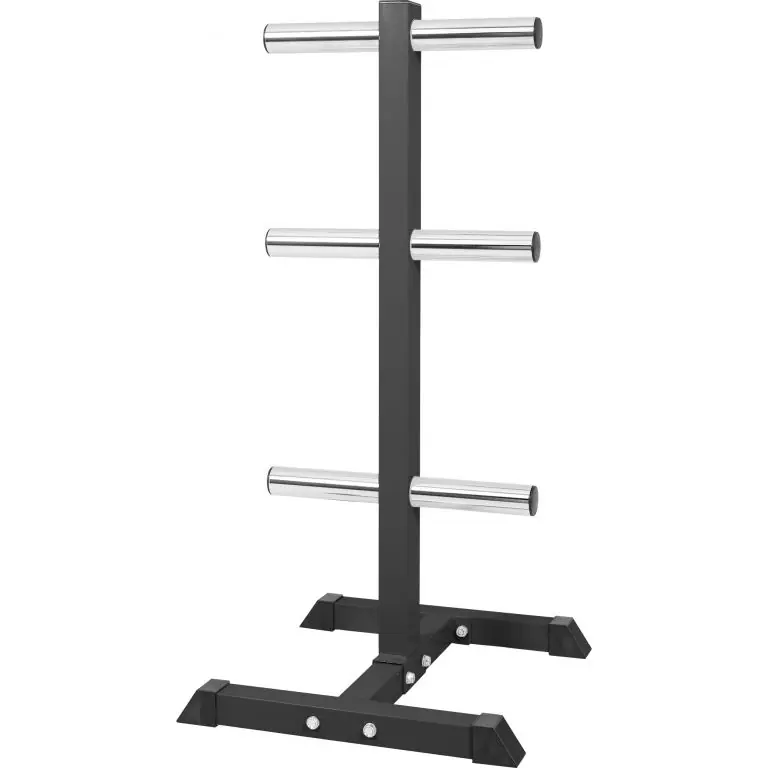 Gorilla Sports Stojan na olympijské kotouče 112 cm, černá Ověřený
