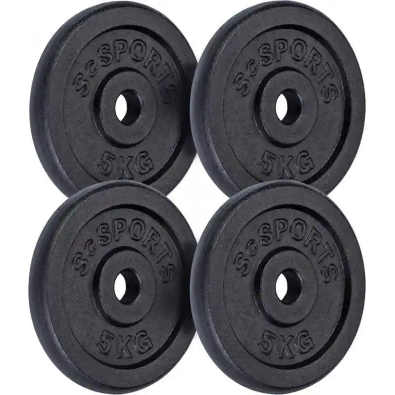 SCSports Sada litinových kotoučů, 4 x 5 kg Autentický