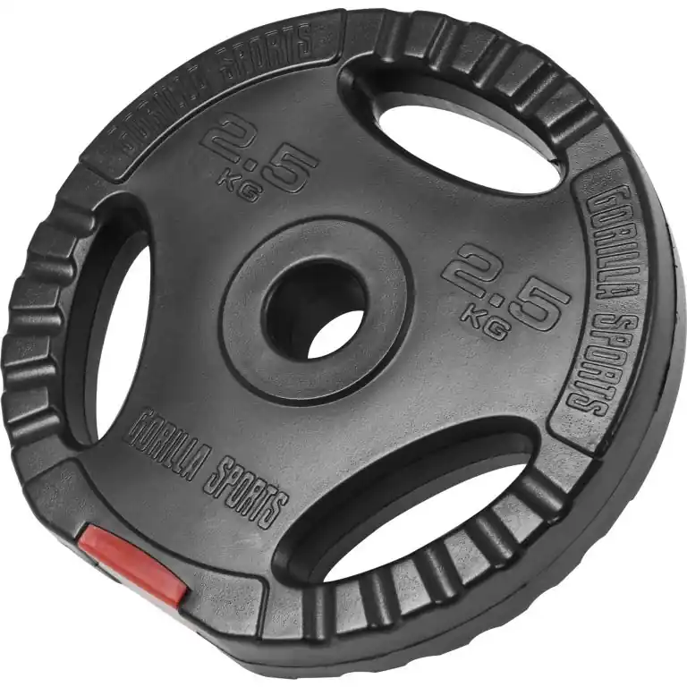 Novinka Gorilla Sports Kotouč potažený plastem, výplň cement, 2,5 kg