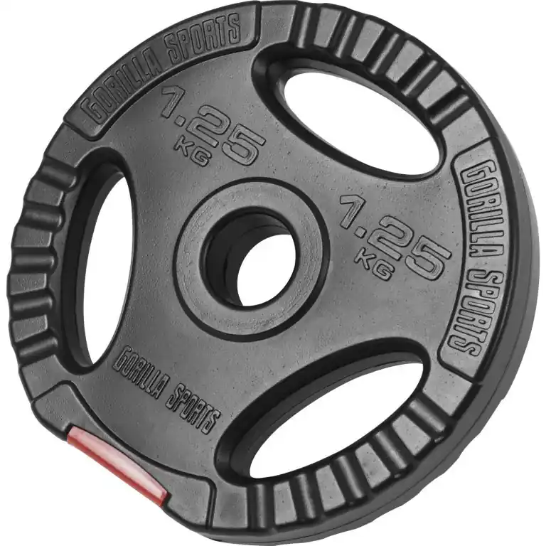Gorilla Sports Kotouč potažený plastem, výplň cement 1,25 kg Bezpečná Platba