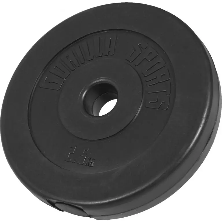 Gorilla Sports Činkový kotouč z plastu, výplň cement, 2,5 kg Originální