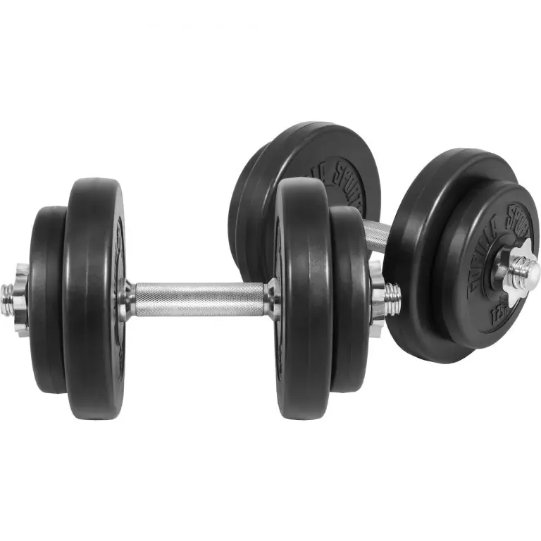 Akční Nabídka GorillaSports Jednoruční nakládací činky, 2x10 kg