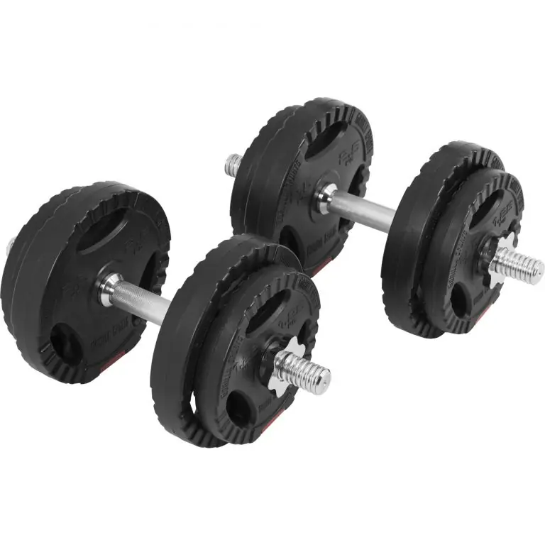Hit Sezóny Gorilla Sports Sada jednoručních činek, pogumovaná, 20 kg