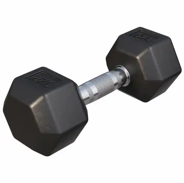 Koupit Online Gorilla Sports Šestihranná pogumovaná činka, 8 kg