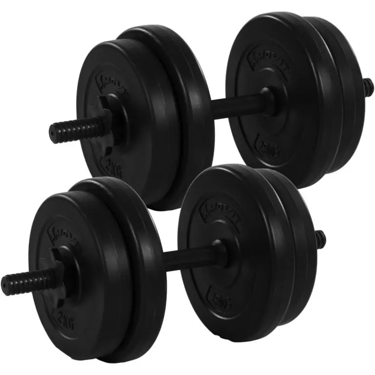 Nejlepší Volba MOVIT Sada jednoručních činek s kotouči, 2 x 10 kg