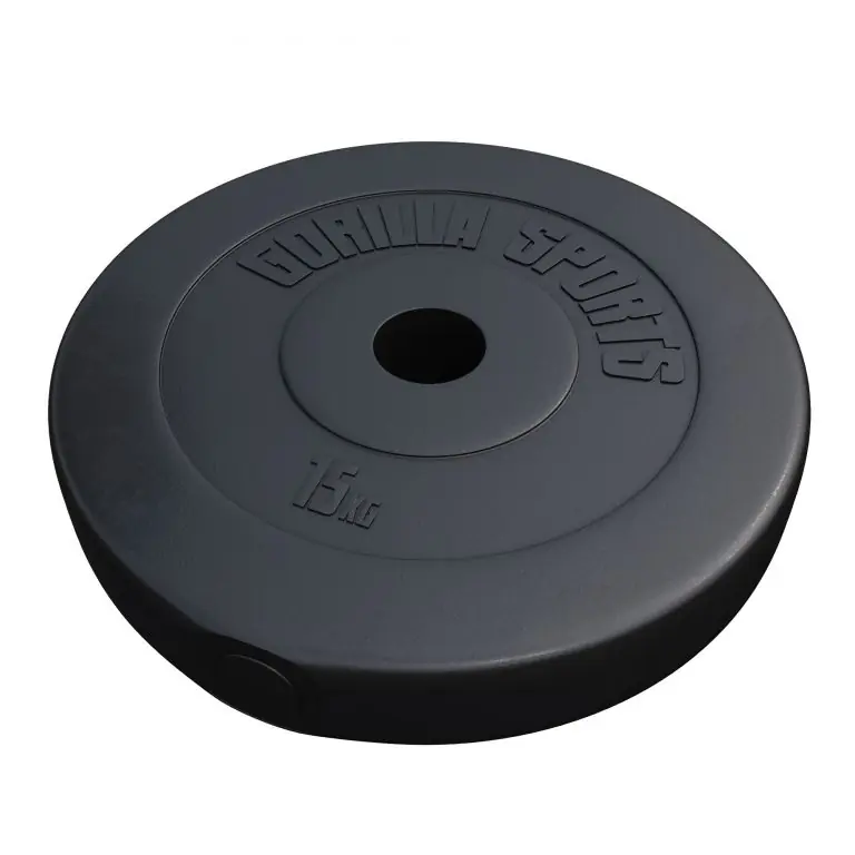 Originální Gorilla Sports Činkový kotouč Olympia, plast, 15 kg